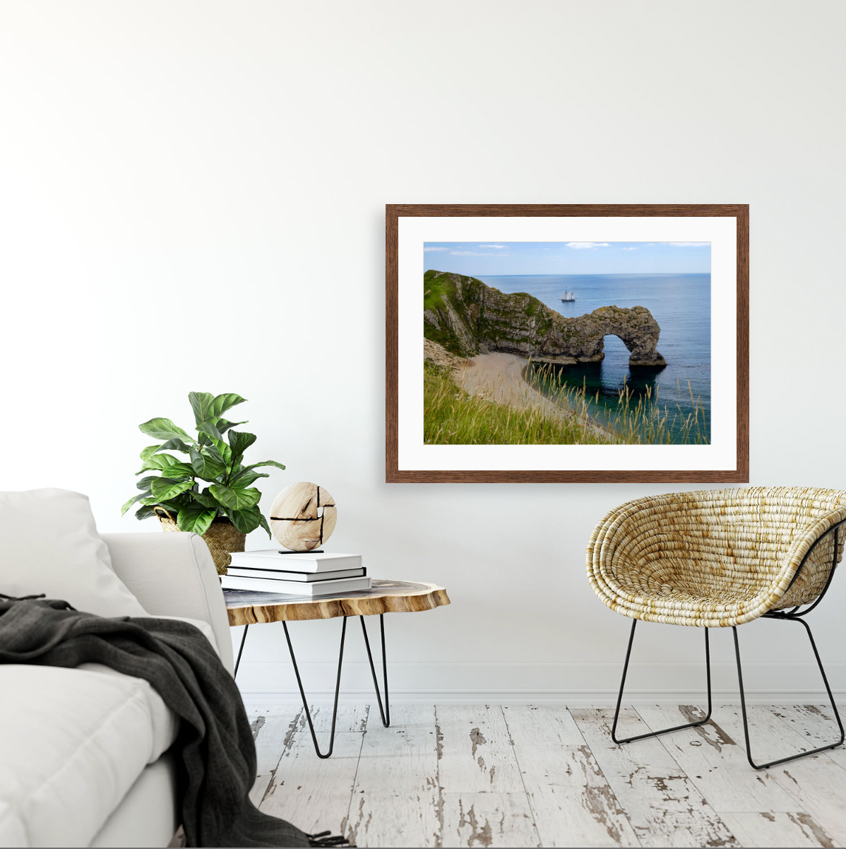 Durdle Door {Wood frame}
